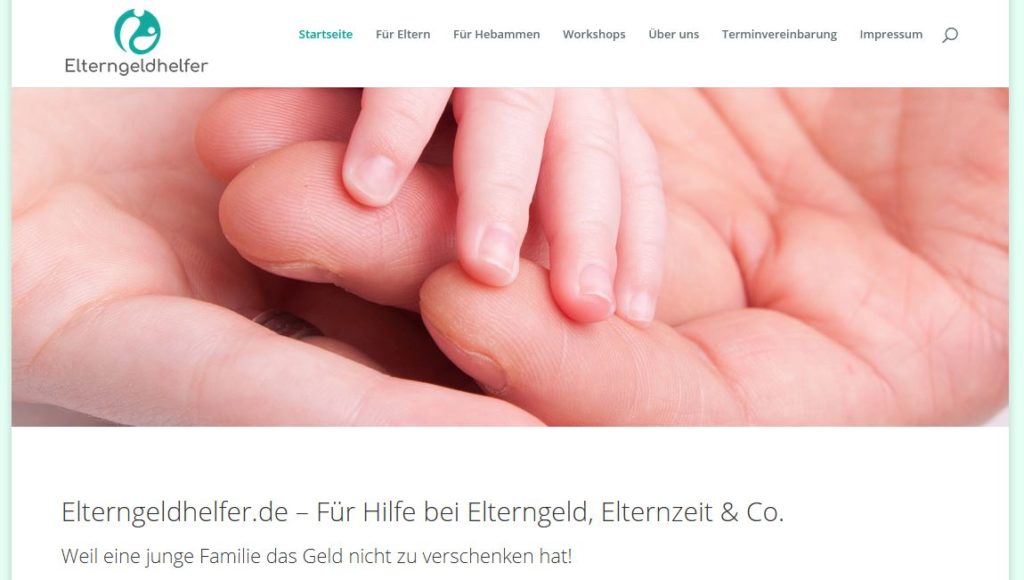 Vorschau www.elterngeldhelfer.de